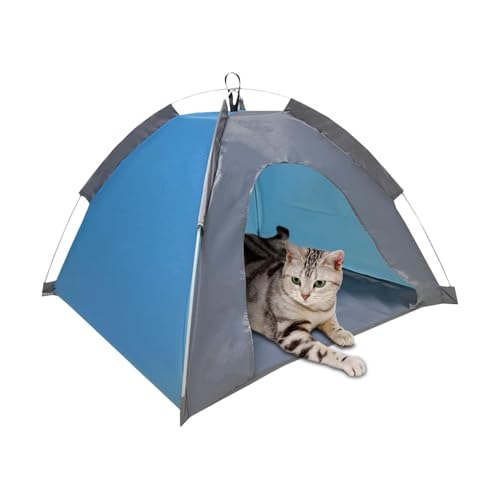 Gwtdtoad Hundesonne Schutz, Pet Beach Zelt - Klapphäuser - Kleines Hundzelt für, Pet Beach Sonnenunterkunft für Häuser, atmungsaktiv für Camping von Gwtdtoad