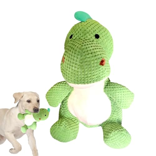 Gwtdtoad Hundespielzeug Tierform Hund Quietschspielzeug Süßes Dinosaurier Plüschtier Hund Plüsch Kauspielzeug Interaktives Spielzeug Für Kleine, Mittelgroße Und Große Hunde von Gwtdtoad