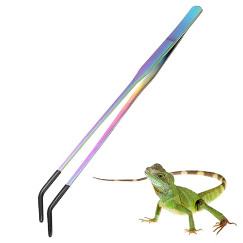 Gwtdtoad Reptilienzange - Gerade Und Gebogene Pinzetten - rutschfeste Silikonkopf Werkzeuge Für Echsen Haustiere Terrarien Aquarien Wasserpflanzen Spinnen Schlangen Gwtdtoad Reptilienzange - Gerade Und Gebogene Pinzetten - rutschfeste Silikonkopf Werkzeuge Für Echsen Haustiere Terrarien Aquarien Wasserpflanzen Spinnen Schlangen von Gwtdtoad
