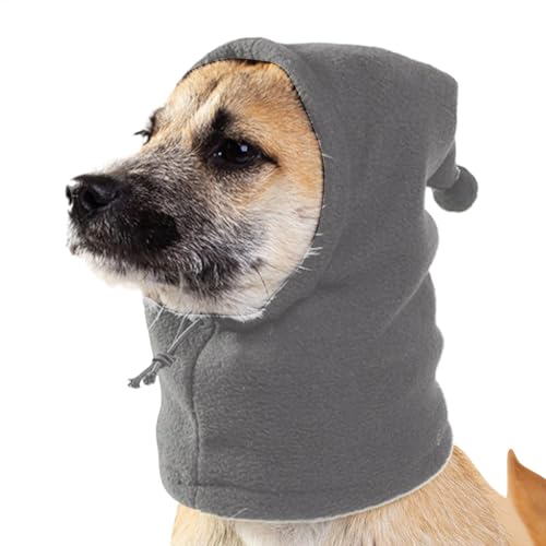 Hundemütze Hundehaube Wintermütze Leise Ohren Für Hunde, Haustier Weihnachtsmütze Mit Ohrenschutz, Hunde Kapuze Warme Mütze Für Ihren Hund Beim Wandern, Camping Und Outdoor S/M/L von Gwtdtoad