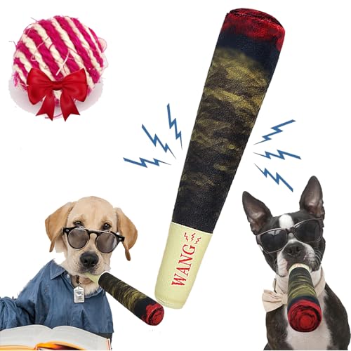 Gyagalre Hundespielzeug für Zigaretten, lustiges Hundespielzeug, quietschendes Hundespielzeug zur Zahnreinigung, Tier-Zigaretten-Stil, cool gefüllt (B) von Gyagalre