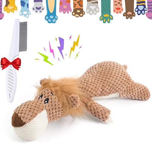 Gyagalre Wowpetsmart Invincible Chewanimals, Wowpetsmart for Heavy Chewers, Wowpetsmart Dog Toys, Calming Duck Toy for Dogs by Wowpetsmart (Lion) von Gyagalre