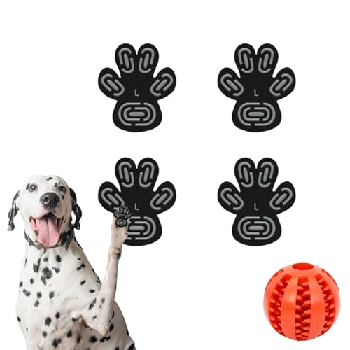 Hunde Pfotenschutz, Anti-Rutsch Pfotenschutz Für Hunde, Klebbare Hundepfotenpolster für Hunde, die auf Hartholzböden oder heißen Pflastern Laufen (40PCS Black, 3XL) von Gyagalre