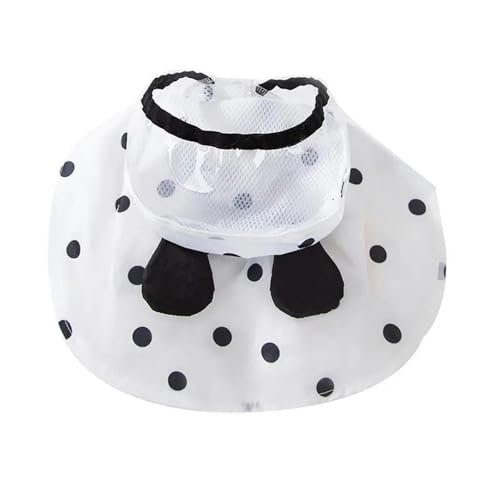 Gyios Poncho Regen Voller Druck Polka Dot-Hund Poncho Haustier Regen Zweibeinige Cape Welpe Poncho Four Seasons Universal Kleidung-weiß-xs von Gyios