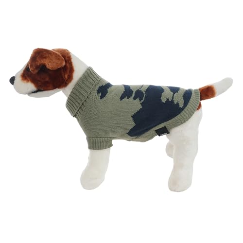 Warme Hundepullover für Kleine und Mittelgroße Hunde, Winterstrickpullover für Hunde und Haustiere - Grün und Blau, XL von H HANSEL HOME