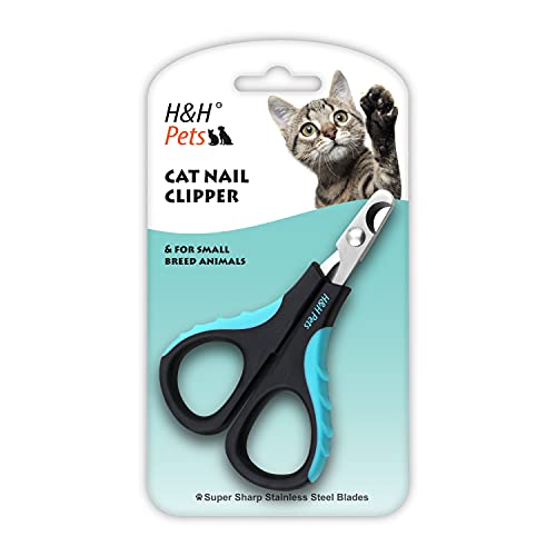 H&H Pets Professional Cat Nail Clipper and Small Breed Nail Clipper by Professional Small Breed Claw Clipper, Cat Nail Clipper Small, Essential Grooming Tool von H&H Pets