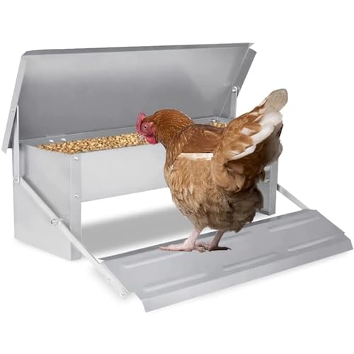 Automatischer Hühnerfutterautomat - Hühner Geflügelfutterautomat Hühnerfutterautomat, Futter vor anderen Tieren schützen, for Geflügel Enten Hühner von HACSYP