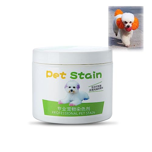 100ml Professionelle Haustier Flecken Katze Hund Haar Färbecreme, Pflanzenextrakte Haare Färben, Modische Natürliche Haustier Haarfarbe, Große Kapazität Katze Hund Haar Färbecreme (Black) von HADAVAKA