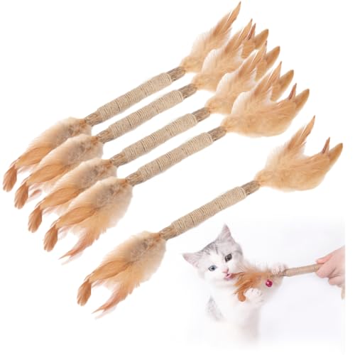 HADAVAKA Nylatails Cat Chew Stick, Cat Dental Care Toy, Catnip Sticks for Teeth Grinding, Matatabi Silvervine Chew Sticks, Interactive Cat Toys, Cats Kitten Teething Toys Cat Teeth Cleaning Toy (B) von HADAVAKA