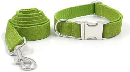 Das Comfort-Hundehalsband, Hundehalsband und Leine-Set, verstellbare Hundehalsbänder mit Metallschnalle und Leine for kleine Hunde. Starke geflochtene Leine for mittelgroße und große Hunde beim Spazie von HAFEISI