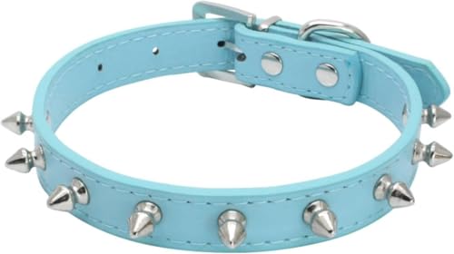 Die Komfort-Hundehalsbänder, mit Spikes besetztes Hundehalsband, Nieten-Hundehalsband, verstellbares, ausgefallenes Hundehalsband, dünnes Hundehalsband for kleine, mittelgroße und große Hunde, Katzen, von HAFEISI