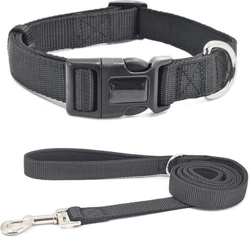 Die komfortablen Hundehalsbänder, langlebiges taktisches Hundehalsband-Leine-Set, personalisiertes Nylon-Hundehalsband, militärische Trainingshundehalsbänder for kleine, mittelgroße und große Hunde(Bl von HAFEISI