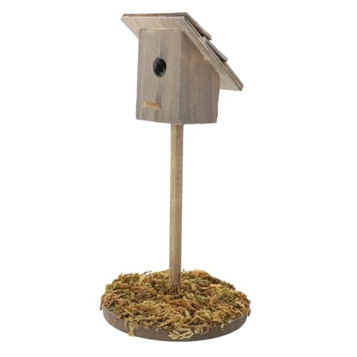 HAKIDZEL Simuliertes Vogelhaus Mini-Hausschmuck Mini-Werkzeuge zimmervoliere Miniature House Ornament Möbel Simulation Vogelhaus Dekor Zubehör für Puppenhäuser ländlich Puppenhaus Container von HAKIDZEL