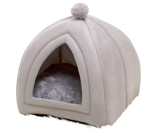 Hundebett Katzenbett Katzenhaus im Freien, Katzenhütten für draußen, Haustierhöhle, Katzenbett, Katzenunterschlupf im Freien, wasserdichtes Katzenzelt Hundekorb Hundesofa ( Color : A , Size : 38*44*10 von HALAHAI