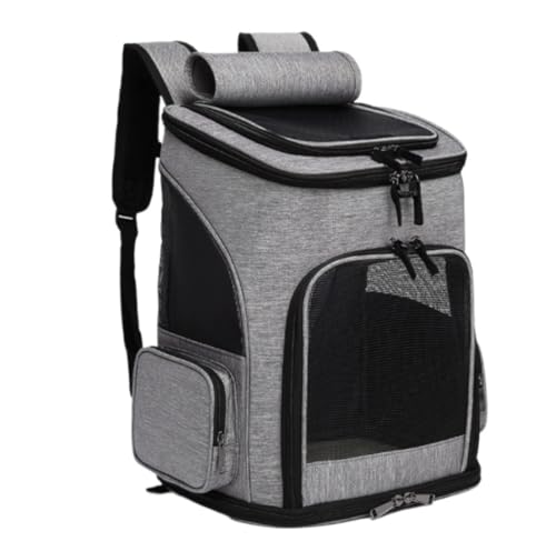 Transportbox Katze Transporttasche Katze Katzenrucksack, Hunde-Mesh-Umhängetasche, Atmungsaktive Hunde, Outdoor-Wanderrucksack, Reisetasche, Camping, Heimtierbedarf Katzen Transportbox Katzenbox (Col von HALAHAI