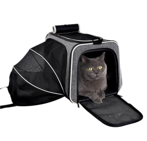 Transportbox Katze Transporttasche Katze Katzenträger-Rucksäcke, Kleiner Hund, Haustier, Hunderucksack, Hunde-Umhängetasche, Hundeträger, Hunde-Babytrage-Rucksack Katzen Transportbox Katzenbox von HALAHAI