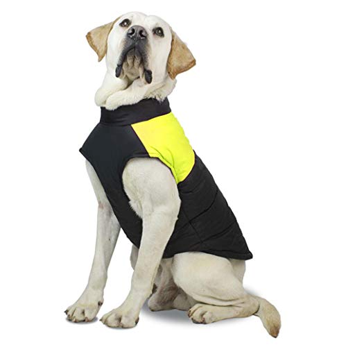 HALAWAKA Hundemantel Weste Winddicht Warme Hundekleidung Übergröße für kaltes Wetter Outdoor Extra Schutz Jacke für Extra Große Hunde von HALAWAKA