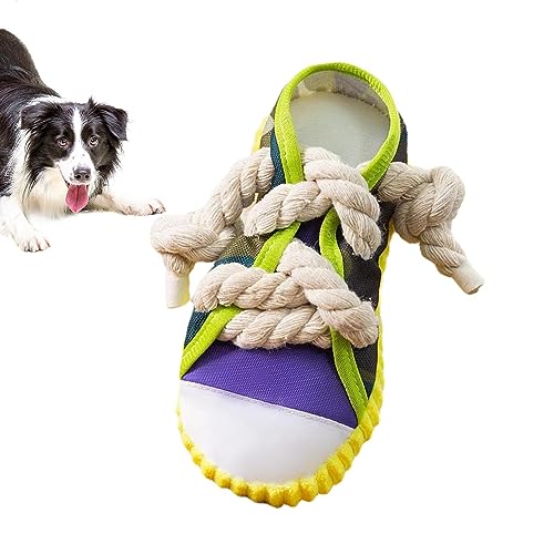 Schuh-Hundespielzeug | Langlebiges Quietschspielzeug für Hunde | Sandale-Hundekauspielzeug, Mini-Sneaker-Schuhe für Welpen, interaktives Hundespielzeug für die Interaktion von Haustieren von HAMIL