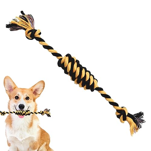 Seile für Hunde | Seilspielzeug für kleine Hunde und Aggressive Kauer,Unzerstörbares Seil für kleine Hunde, Robustes Zerrspielzeug, Beißseil, Zugseil zur Zahnreinigung von HAMIL