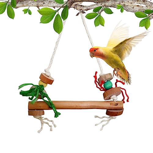 Vogel-Stehspielzeug - Käfig-Barsch-Ständer für Papageien,Mehrzweck-Stehgerät für Wellensittiche, mittelgroße Papageien, Sittiche, Nymphensittiche und Turteltauben von HAMIL