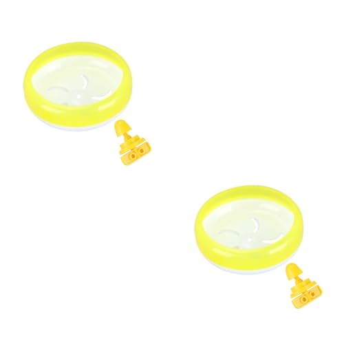 2 STK Hamster Laufrad Hamster Spielzeug hamsterspielzeug Laufrad für Hamster Laufrad für Haustiere Rennmaus Rad Igelrad Spielzeuge kleines Haustierspielzeug kleines Tierspielzeug HANABASS von HANABASS