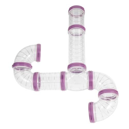 HANABASS 1 Satz Hamsterkäfig Außenmaterial Für Hamster Mit Durchsichtigem Hamstertunnel Hamsterkäfig Mit Durchsichtigem Verbindungsstück Hamsterrohren Und Tunnel Set Kit Mit von HANABASS