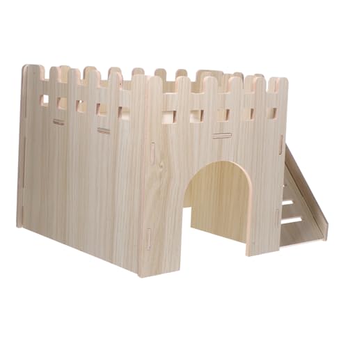 HANABASS 1 Set Holz Hamster Nest Hamster Spielzeug Rattenhütte Kleine Villa Für Ratte von HANABASS