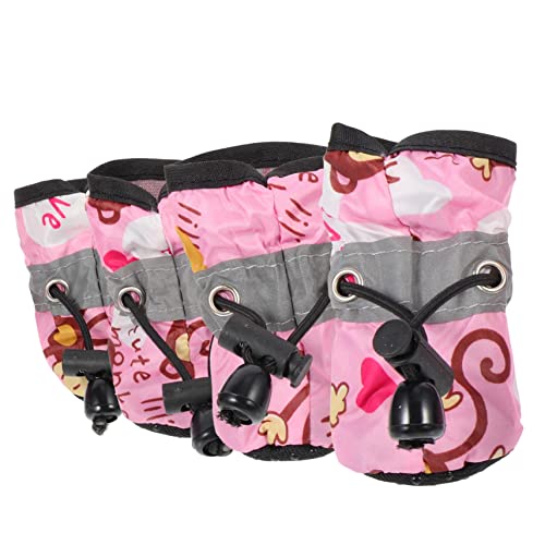 HANABASS 1 Set Hundeschuhe Mit Weicher Sohle Hundestiefel Leggings Hundebürste Pudelsocken Chihuahua Hinterpfoten Turnschuhe Hundepflegeset Hundewelpen Kleine Hundeschuhe von HANABASS