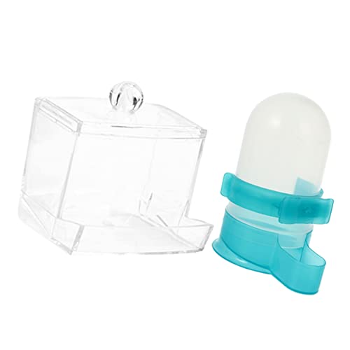 HANABASS 1 Set Von Geflügelfutter Fütterungsbox Chicken Food Schüssel Transparent Food Halter Wasserversorger von HANABASS