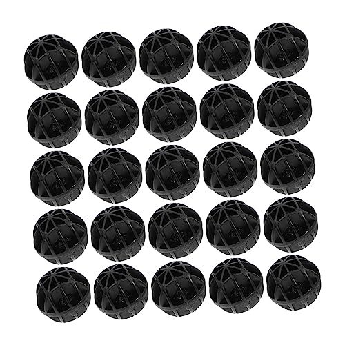 HANABASS 150 Stück Bio-Ball Filterbälle Bio-Kugeln Aquarium Tank Teichfilterkugeln wasserreiniger hauswasserfilter Filter medium biologische Filterkugeln Aquarienfilter Plastik Black von HANABASS