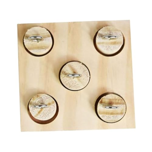 HANABASS 2 Sätze Papagei Lernspielzeug Vogel Papagei Spielzeug Vogelzug Spielzeug Puzzle-Spielzeug Papageienübung Vogelspielzeug Spielzeuge Vogel-Intelligenzspielzeug Sittichspielzeug Holz von HANABASS