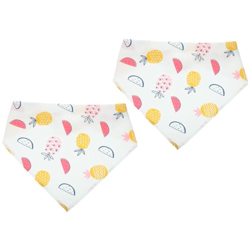 HANABASS 2 Stück Dreieckstuch für Haustiere Welpenhalsband strapazierfähiges Hundehalsband Hundekuchen Windhund tierkostüme Dog Bandana dreieckiges Bandana für Hunde Hundebandanas Polyester von HANABASS