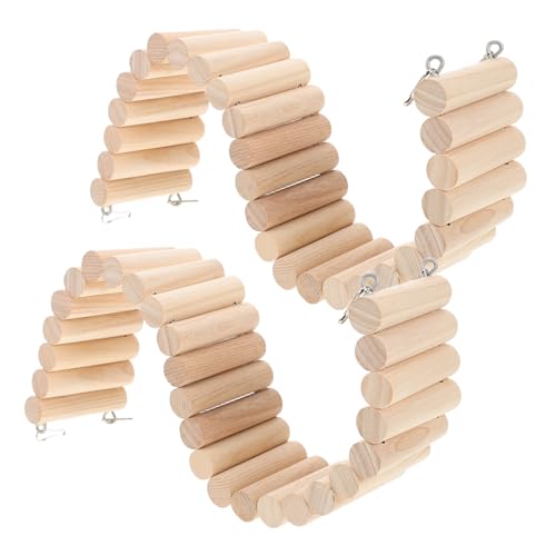 HANABASS 2stücke Holzleiter Für Hamster Abnehmbare Kletterbrücke Für Kleintiere Spielzeug Für Meerschweinchen Und Andere Kleine Haustiere Für Drinnen Und Draußen HANABASS 2stücke Holzleiter Für Hamster Abnehmbare Kletterbrücke Für Kleintiere Spielzeug Für Meerschweinchen Und Andere Kleine Haustiere Für Drinnen Und Draußen von HANABASS