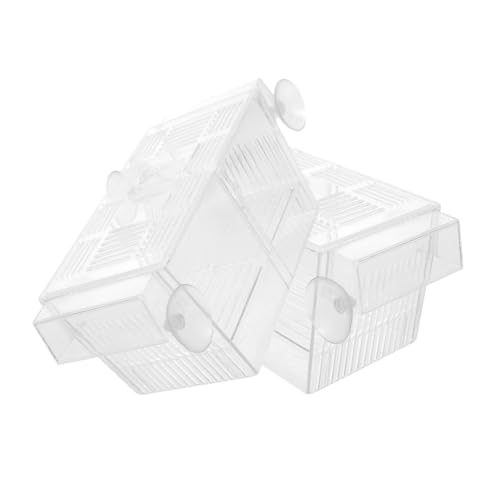 HANABASS 2 Stücke Boxen Brutkasten Für Jungtiere Fall Fischzucht Garnelen Zuchtbecken Inkubator Zum Laichen Von Fischen -Aquarium Betta Aquarium Trennwand Aquarienteiler Separator Nylon von HANABASS