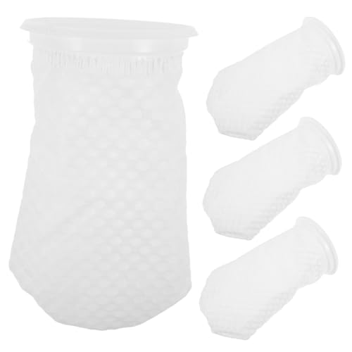 HANABASS 20 STK Filtersocken Für Aquarien Tasche Für Aquarienmedien Filternde Socke Filtersocken Für Meerwasseraquarien Netzsocke Für Aquarien Aquarienreinigungsfilter Teichfilter Weiß Pp von HANABASS