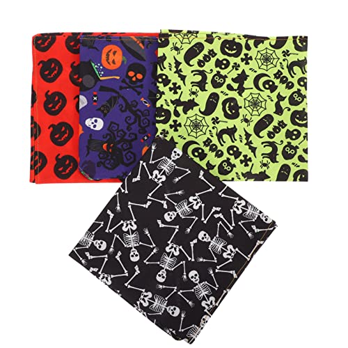 HANABASS 20 STK Halloween-Dreiecksschal Party-Haustierbedarf entzückender Hundeschal Cartoon-Welpen-Halstuch Welpenschal Hundehalstuch mit Halloween- tragbares Katzenbandana Polyester von HANABASS