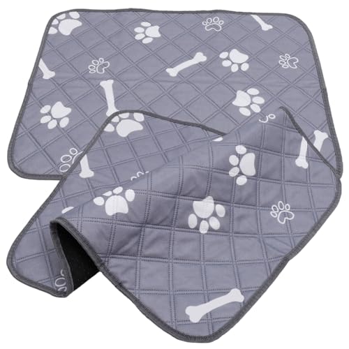 HANABASS 2St Hunde-Wickel Polster Tiere Pads Hundeurinmatten Hund+matten+für+böden Hunde-PIPI-Pads Spielgeflügel liefert Hundematte hundepipipads klein Welpen Pads Polyester von HANABASS