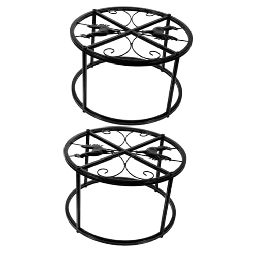 HANABASS 2St Trinkbrunnenhalter für Hühnerstall Storage Shelves abstellständer Metall metallböcke stauraumregal Hühnerfutter Tischständer Geflügelständer für Hähnchen Stand Eisen von HANABASS