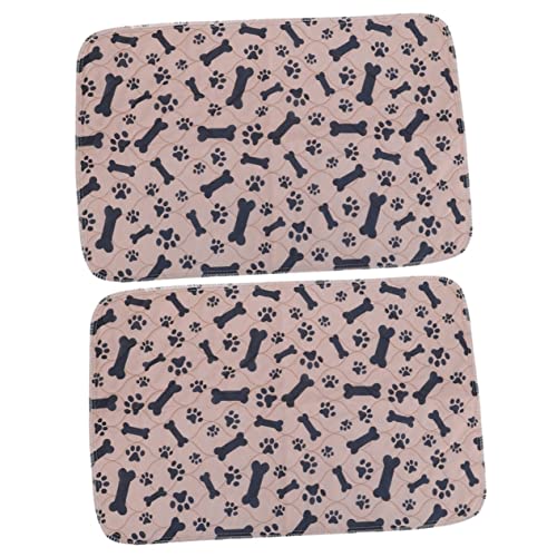 HANABASS 2St pet pinkelmatte Haustier-PIPI-Pad Wiederverwendbare Hundepipipads waschbar Hundeunterlagen hundekissen abwaschbar Pee Pads waschbar Welpen-PIPI-Pads für kleine Hunde Stoff von HANABASS