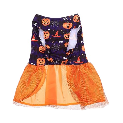 HANABASS 2st Halloween-Kleid Für Haustiere Halloween-hunderöcke Wiederverwendbares Hundekleid Urlaubsoutfit Für Haustiere Halloween-kostüme Für Hunde Halloween-Haustier Welpenrock Polyester von HANABASS