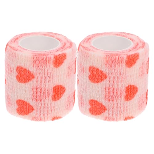 HANABASS 2st Haustierschutzgürtel Wundverbände Für Hunde Hundepfotenunterlagen Stretch-Bandage Bandage Für Hunde Haustier Armbandagen Für Hunde Hundestiefel Hundeschuhe Vlies Rosa von HANABASS