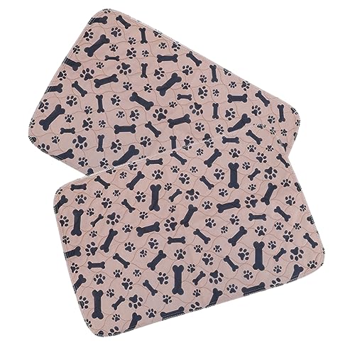 HANABASS 2st Pet Pinkelmatte Hundepipipads Groß Welpen Pads Hundepipipads Waschbar PIPI-Pads Für Kleine Hunde Kühlung Für Hunde Zahnpasta Für Hunde Haustier Pee Pads Waschbar Stoff von HANABASS