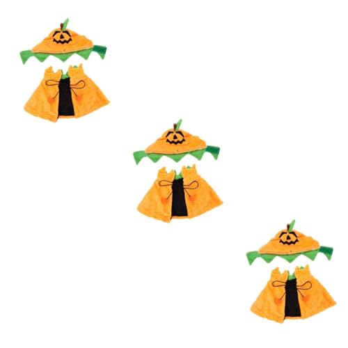 HANABASS 3 Sätze Haustier-Umhang Haustier Umhang Plüsch-Umhang für Haustiere Halloween-Hundebekleidung Hut für Katze pet Supplies Dog Costume Kleider Haustier-Cosplay-Kostü Foto-Requisiten von HANABASS