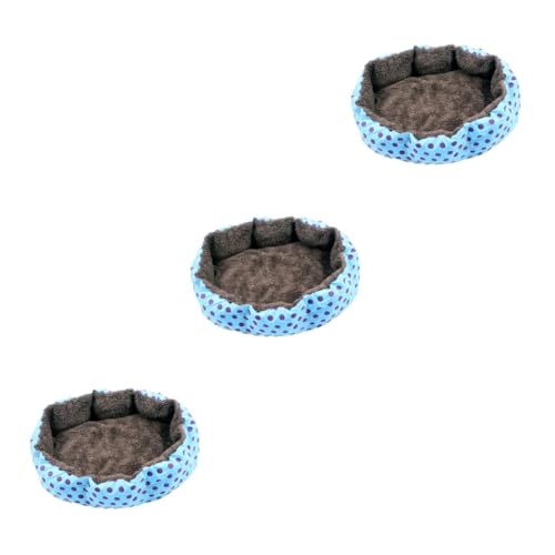 HANABASS 3St Haustier warmes haustierbett pet Bed katzenbetg Haustierpflegeprodukte katzenkissen Katzenbett Haustier Winterschlafhöhle hundesofa hundehaus Bett Plüschbett für Haustiere von HANABASS