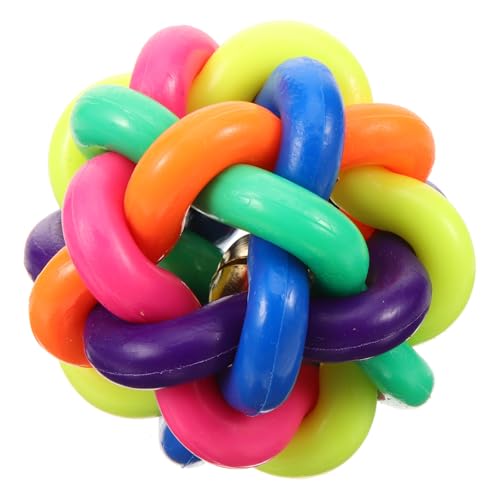 HANABASS 3St Welpenball knete Spielzeug kauspielzeug Spielzeug für Hunde Dog Toys cat Toy Plüschtiere quietschendes Spielzeug Spielzeuge Bissfester Ball für Hunde Hundeball mit Glocke von HANABASS