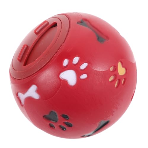 HANABASS 3st Hund Leckt Futter Spielzeug Plüschtiere Haustier Undichtes Futterspielzeug Undichtes Lebensmittelspielzeug Auslaufen Von Haustieren Hunde-Puzzle-spielzeugball Tierfutter Rot von HANABASS