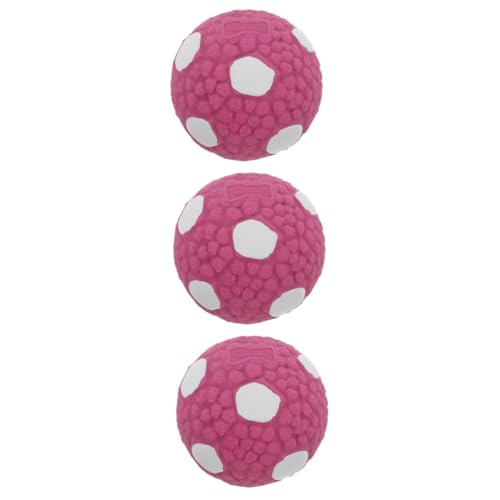 HANABASS 3st Hundespielzeugball Outdoor-spielset Kauspielzeug Für Welpen Hundebälle Hunde Apportierball Beißball Für Hunde Welpe Beißball Bälle Für Hunde Zum Apportieren Violett Gummi von HANABASS