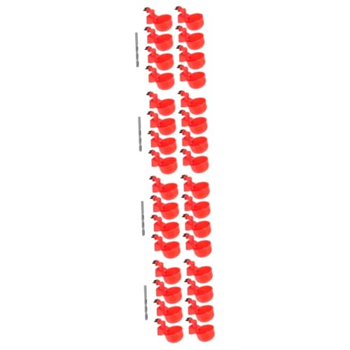 HANABASS 4 Sätze Automatischer Hühnertränkennapf geflügel tränke geflügeltränke automatisch Futterautomaten für Hühner Kükenfresser Wassergläser Werkzeuge zum Füttern von Geflügel Plastik von HANABASS