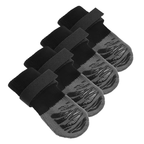 HANABASS 4 Stück Haustier Socken Pfote Austauschbare Haustiersocken Waschbare Hundesocken Atmungsaktive Wintersocken Katzenstiefel Für Katzen Austauschbare Hundesocken Hundezubehör Nylon von HANABASS