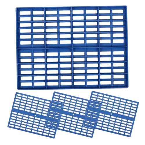 HANABASS 4 Stück Kaninchenmatten Käfig-Ruhematte Hasenkäfigmatte Kaninchenkäfigmatte Bodenmatte für Kleintiere Löcher entwerfen Häschenmatten Hasenpads für den Haushalt Fußmatten Plastik von HANABASS